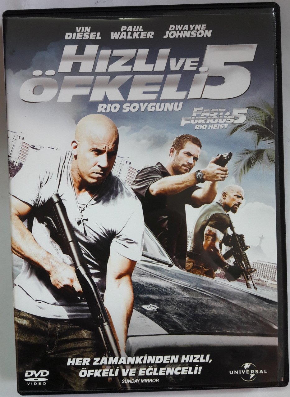 HIZLI VE ÖFKELİ 5 RIO SOYGUNU - FAST AND FURIOUS 5 RIO HEIST - VIN DIESEL - DVD 2.EL