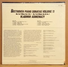 BEETHOVEN - PIANO SONATAS VOL 11/ ASKENAZY (1980) - LP DÖNEM BASKI SIFIR PLAK