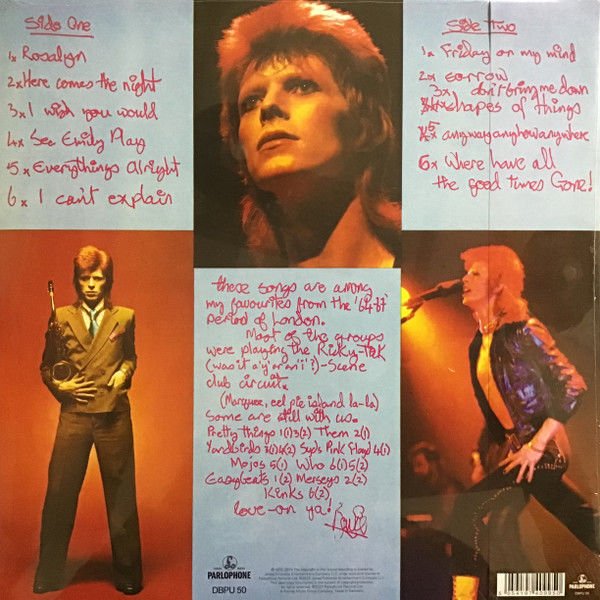 DAVID BOWIE - PINUPS (1973) - LP HALF-SPEED MASTER 2023 EDITION SIFIR PLAK