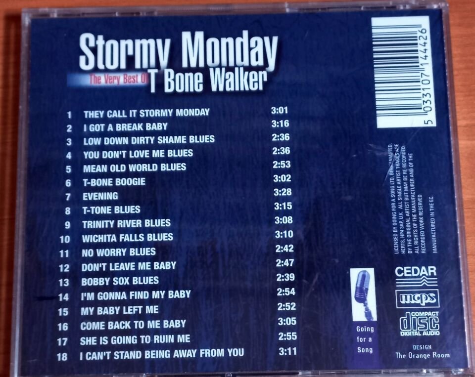 T-BONE WALKER – STORMY MONDAY, THE VERY BEST OF T BONE WALKER (1995) - CD 2.EL