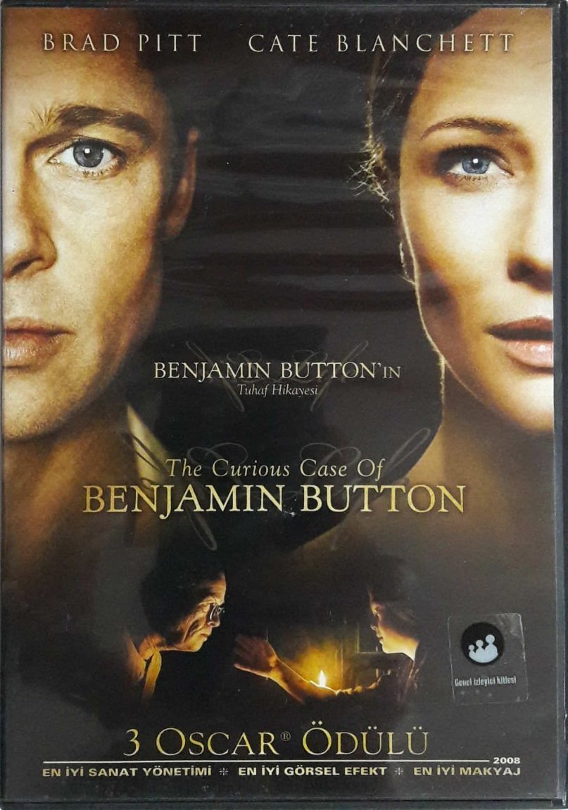 THE CURIOUS CASE OF BENJAMIN BUTTON'IN TUHAF HİKAYESİ - BRAD PITT - CATE BLANCHETT - DAVID FINCHER - DVD 2.EL