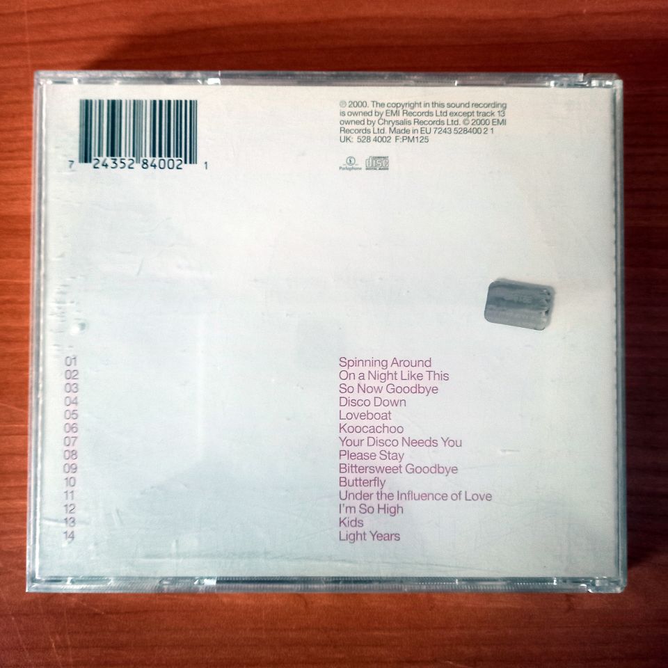 KYLIE MINOGUE – LIGHT YEARS (2000) - CD 2.EL