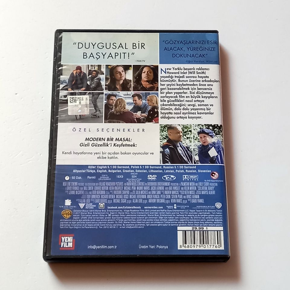 COLLATERAL BEAUTY / GİZLİ GÜZELLİK - WILL SMITH, KEIRA KNIGHTLEY - YÖN.: DAVID FRANKEL - DVD 2.EL