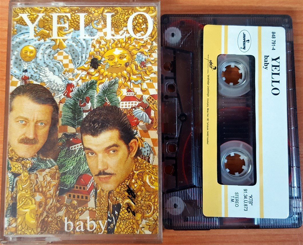 YELLO - BABY (1991) YONCA CASSETTE MADE IN TURKEY ''USED'' PAPER LABEL