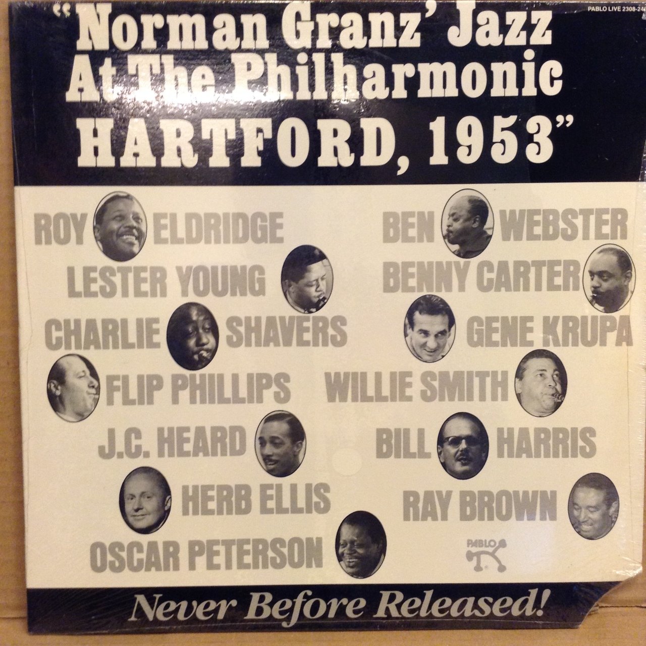 NORMAN GRANZ JAZZ AT THE PHILHARMONIC HARTFORD 1953, 1984 ESKİ BASKI SIFIR PLAK