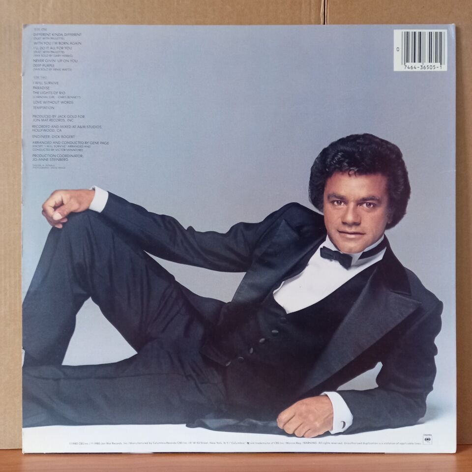 JOHNNY MATHIS – DIFFERENT KINDA DIFFERENT (1980) - LP 2.EL PLAK