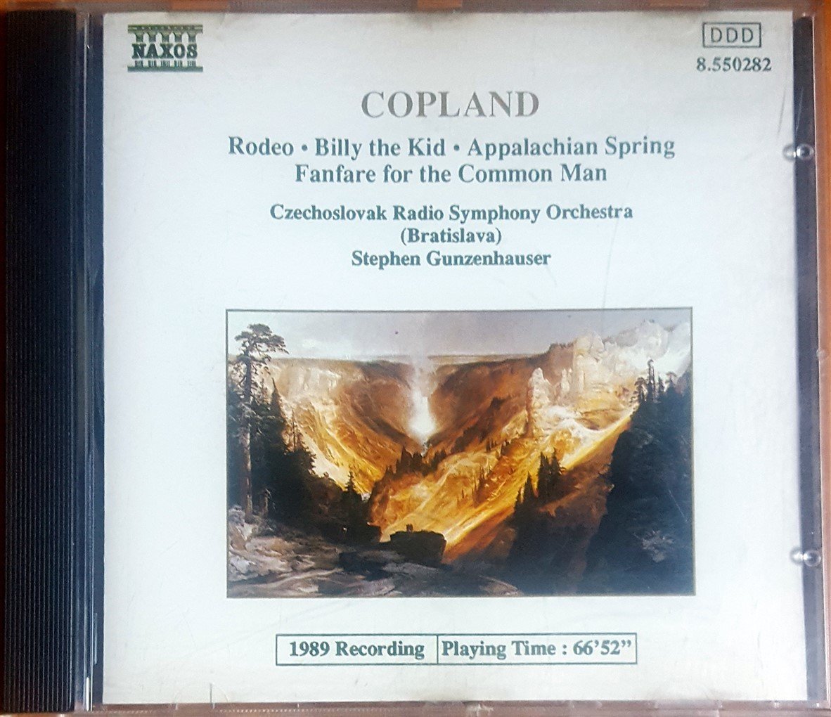 COPLAND / RODEO, BILLY THE KID, APPALACHIAN SPRING / CZECHOSLOVAK RADIO SYMPHONY ORCHESTRA, STEPHEN GUNZENHAUSER (1990) NAXOS CD 2.EL