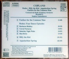 COPLAND / RODEO, BILLY THE KID, APPALACHIAN SPRING / CZECHOSLOVAK RADIO SYMPHONY ORCHESTRA, STEPHEN GUNZENHAUSER (1990) NAXOS CD 2.EL
