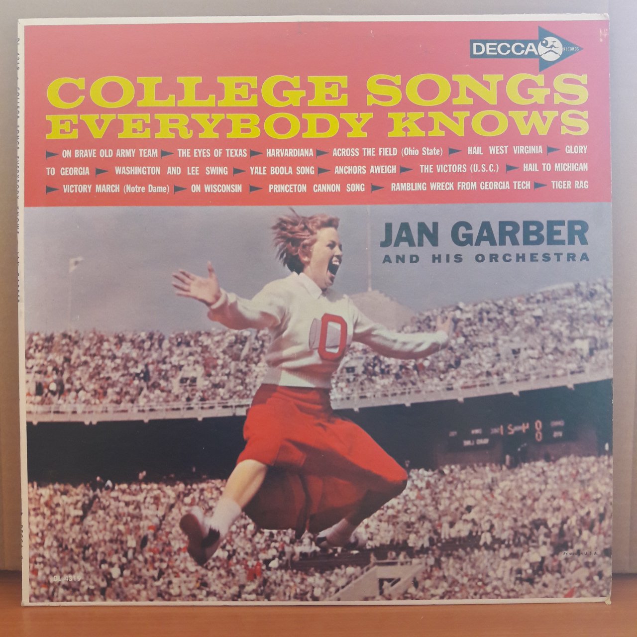 JAN GARBER ORCHESTRA - COLLEGE SONGS EVERYBODY KNOWS - LP 2.EL PLAK