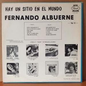 FERNANDO ALBUERNE - HAY UN SITIO EN EL MUNDO - LP 2.EL PLAK