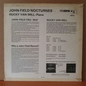 JOHN FIELD BORN 1782 / NOCTURNES / RUCKY VAN MILL (1969) - LP 2.EL PLAK