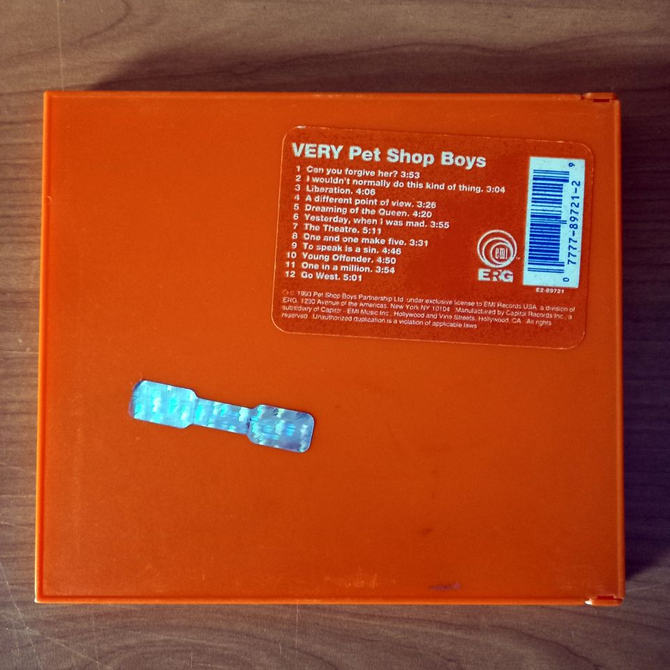 PET SHOP BOYS – VERY (1993) - CD SPECIAL EDITION 2.EL