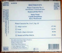 BEETHOVEN - PIANO CONCERTO NO.1, RONDO IN B FLAT WO0 6 (1989) CD 2.EL
