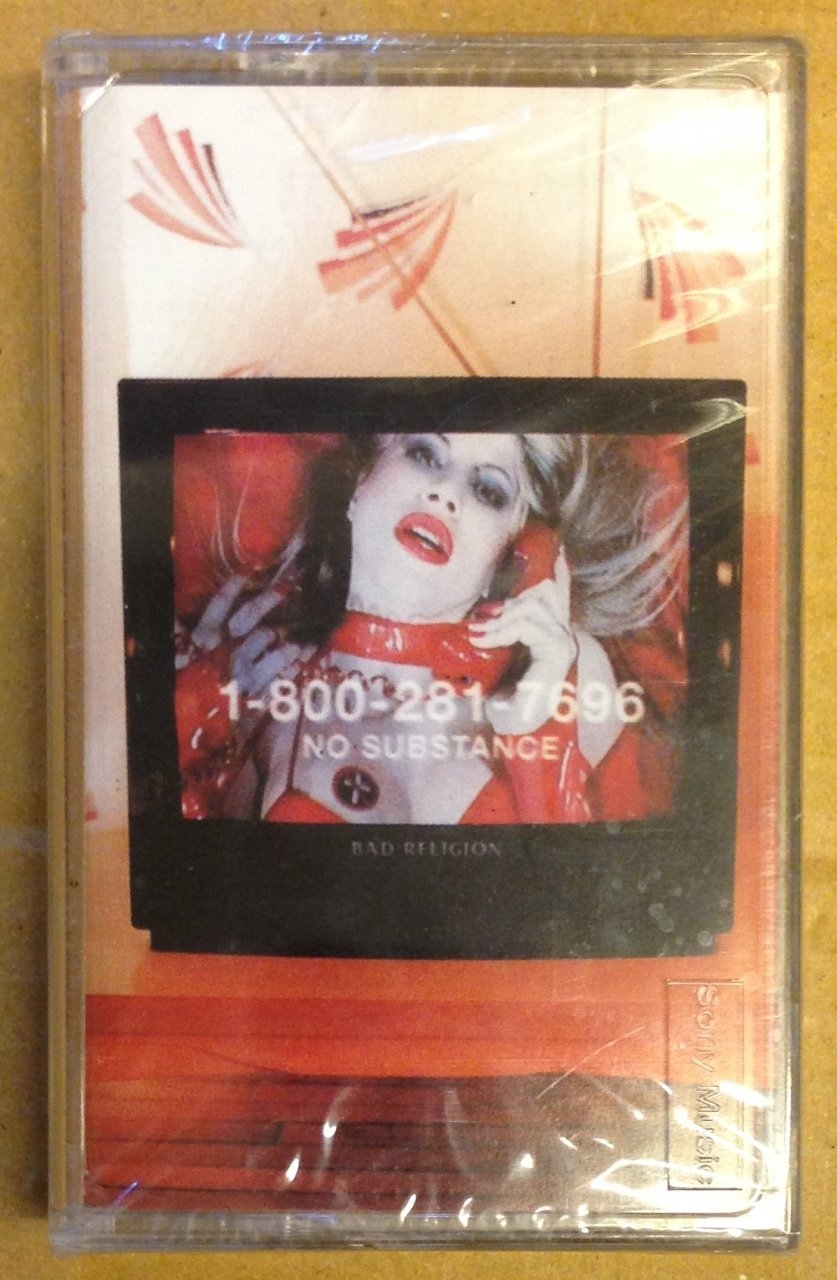 BAD RELIGION NO SUBSTANCE CASSETTE 1997 MADE IN TURKEY ''NEW''