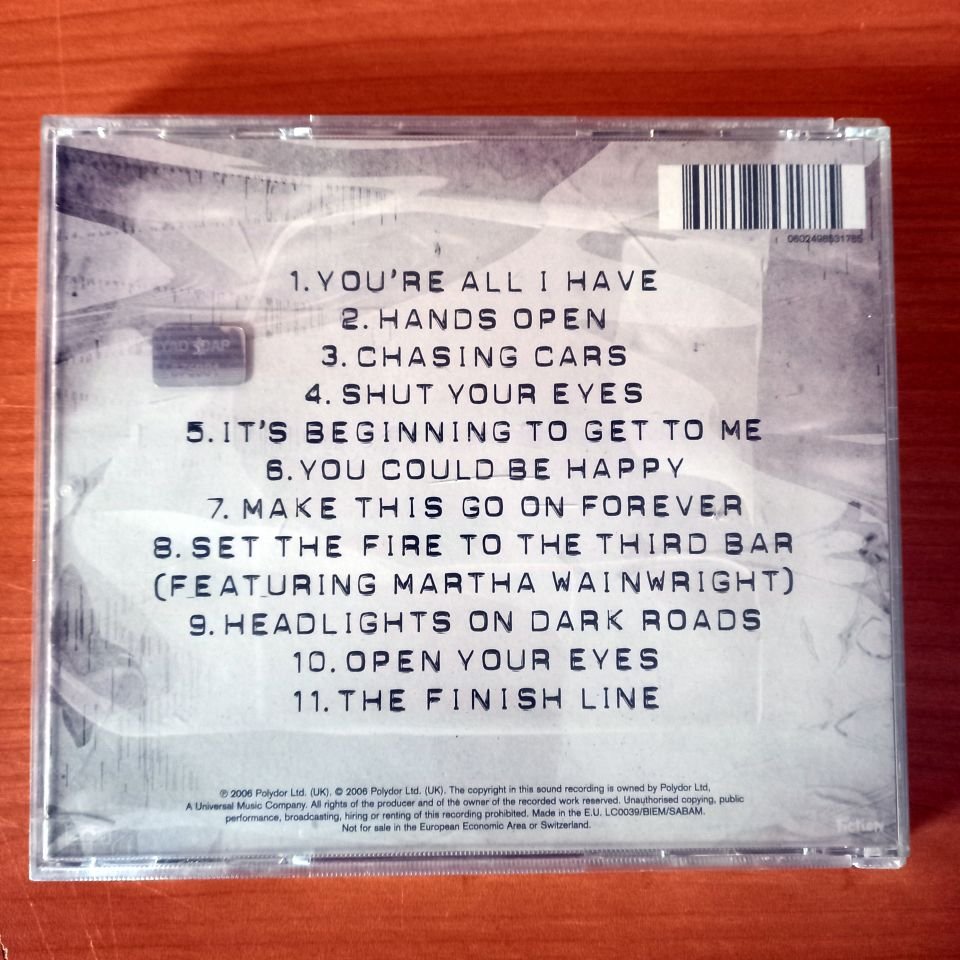 SNOW PATROL – EYES OPEN (2006) - CD 2.EL
