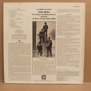 AMHERST SAXOPHONE QUARTET - AN AMERICAN CLASSIC EUBIE BLAKE (1981) - LP 2.EL PLAK