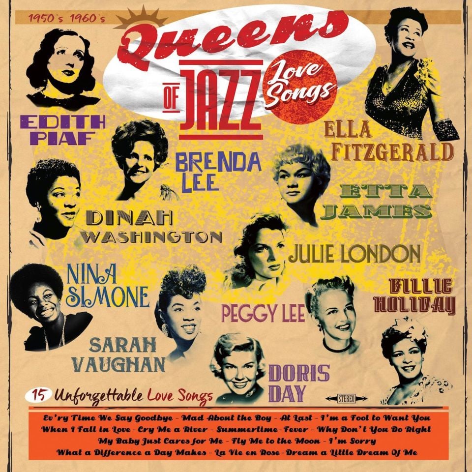 QUEENS OF JAZZ LOVE SONGS - V/A NINA SIMONE BRENDA LEE EDITH PIAF ETTA JAMES DORIS DAY SARAH VAUGHAN ELLA FITZGERALD etc - LP 180GR 2024 EDITION SIFIR PLAK