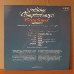 FESTLICHES TROMPETENKONZERT / WALTER SCHOLZ (1975) - LP 2.EL PLAK