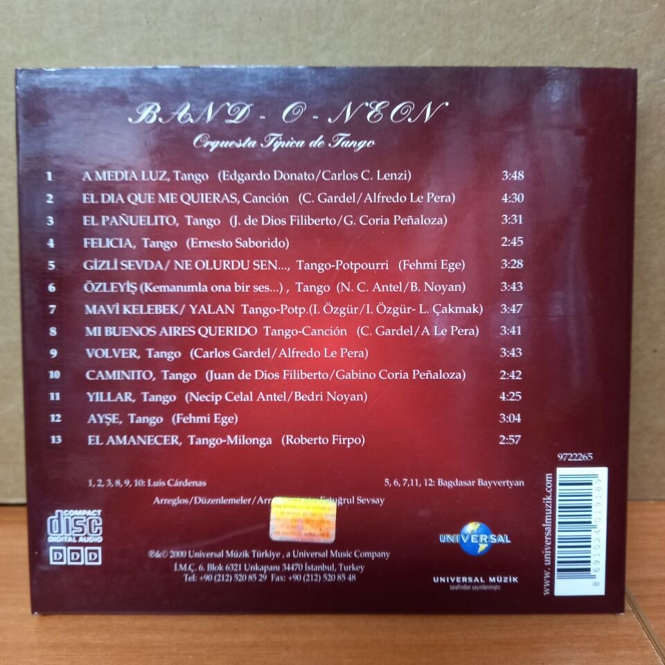 BAND-O-NEON (2000) - CD 2.EL