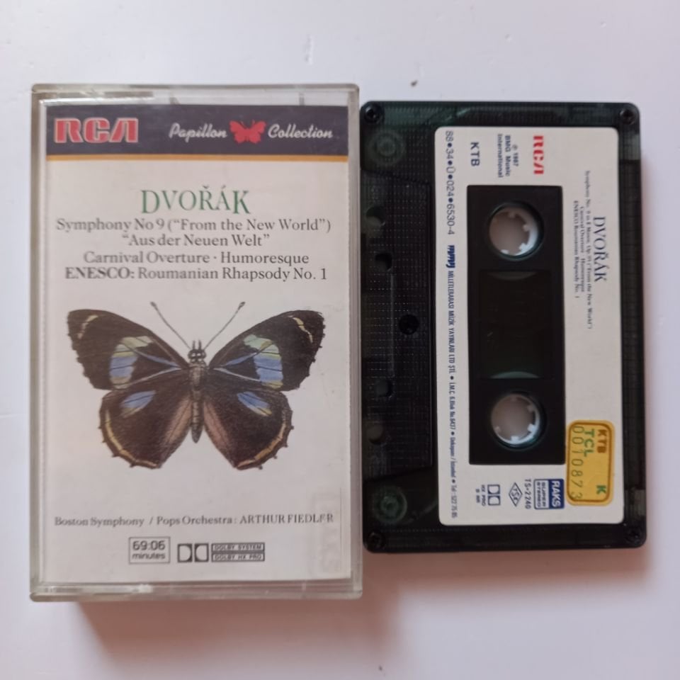 DVORAK - SYMPHONY NO 9, CARNIVAL OVERTURE / BOSTON SYMPHONY ORCHESTRA, POPS ORCHESTRA: ARTHUR FIEDLER (1988) - KASET 2.EL