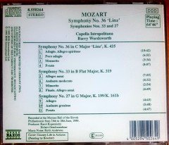 MOZART - SYMPHONY NO.36 ''LINZ'' SYMPHONIES NOS. 33 AND 24 (1989) NAXOS CD 2.EL