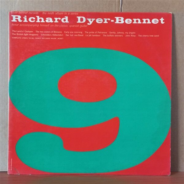 RICHARD DYER-BENNET – 9 (1960) - LP 2.EL PLAK