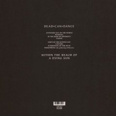DEAD CAN DANCE - WITHIN THE REALM OF A DYING SUN (1987) - PLAK SIFIR