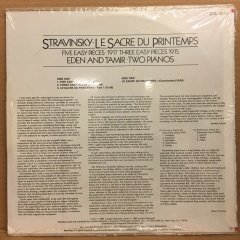 STRAVINSKY - LE SACRE DU PRINTEMPS, FIVE EASY PIECES BRACHA EDEN & ALEXANDER TAMIR 1980 SIFIR PLAK