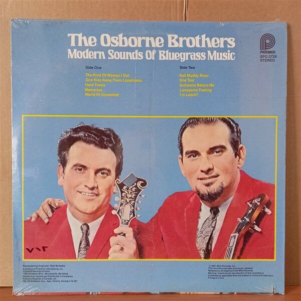 THE OSBORNE BROTHERS – MODERN SOUNDS OF BLUEGRASS MUSIC (1967) - LP DÖNEM BASKISI SIFIR PLAK