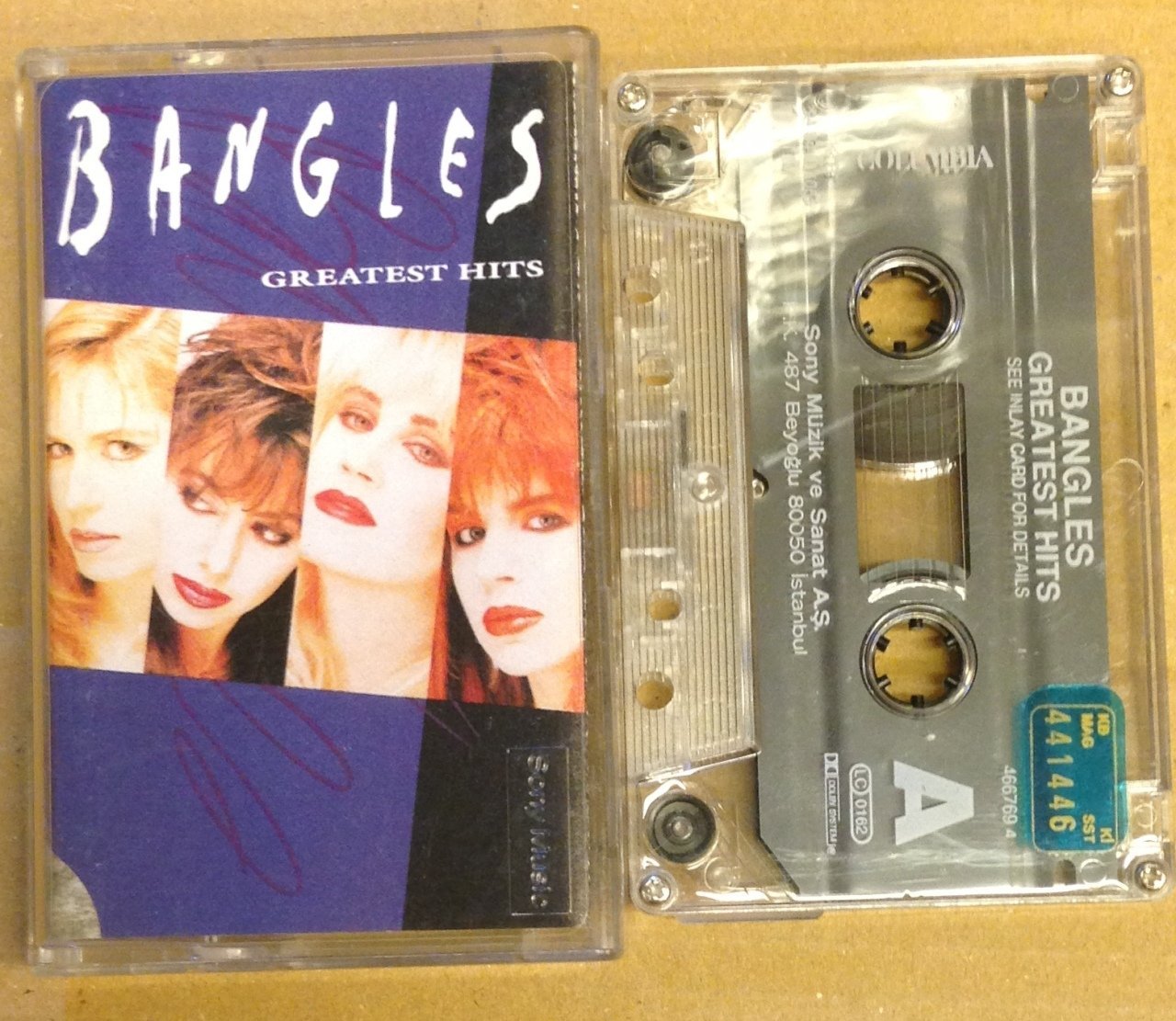 BANGLES GREATEST HITS CASSETTE 1994 MADE IN TURKEY ''USED''