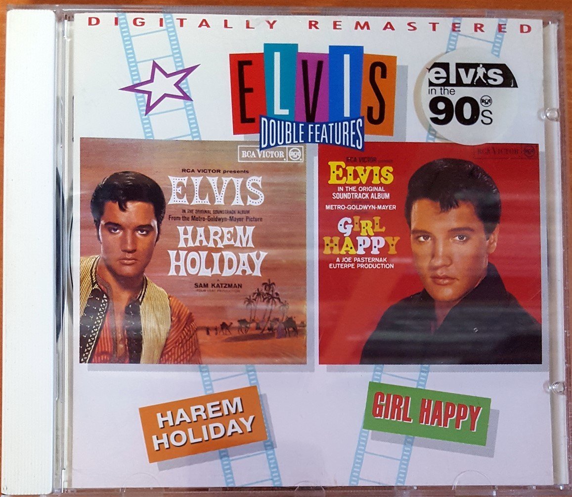 ELVIS PRESLEY - DOUBLE FEATURES / HAREM HOLIDAY & GIRL HAPPY (1993) DIGITALLY REMASTERED RCA / MADE IN GERMANY CD 2.EL