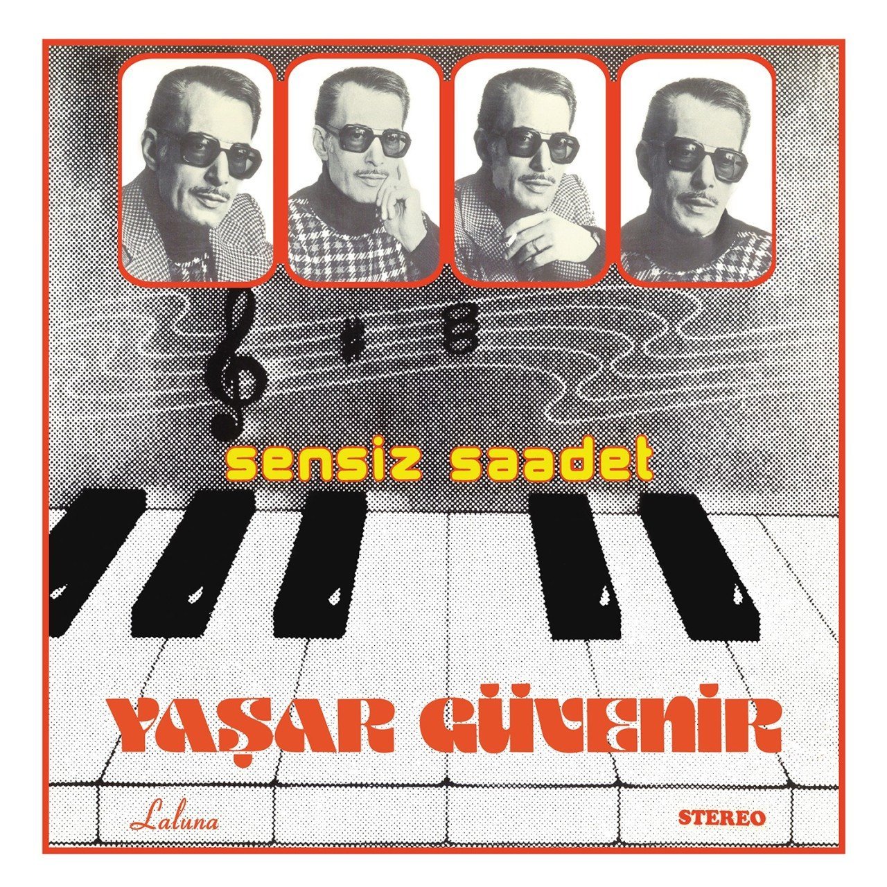 YAŞAR GÜVENİR - SENSİZ SAADET - LP MERMER DESENLİ SIFIR PLAK