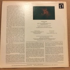 GEORGE CRUMB, MUSIC FOR A SUMMER EVENING (MAKROKOSMOS III) 1975 2.EL PLAK