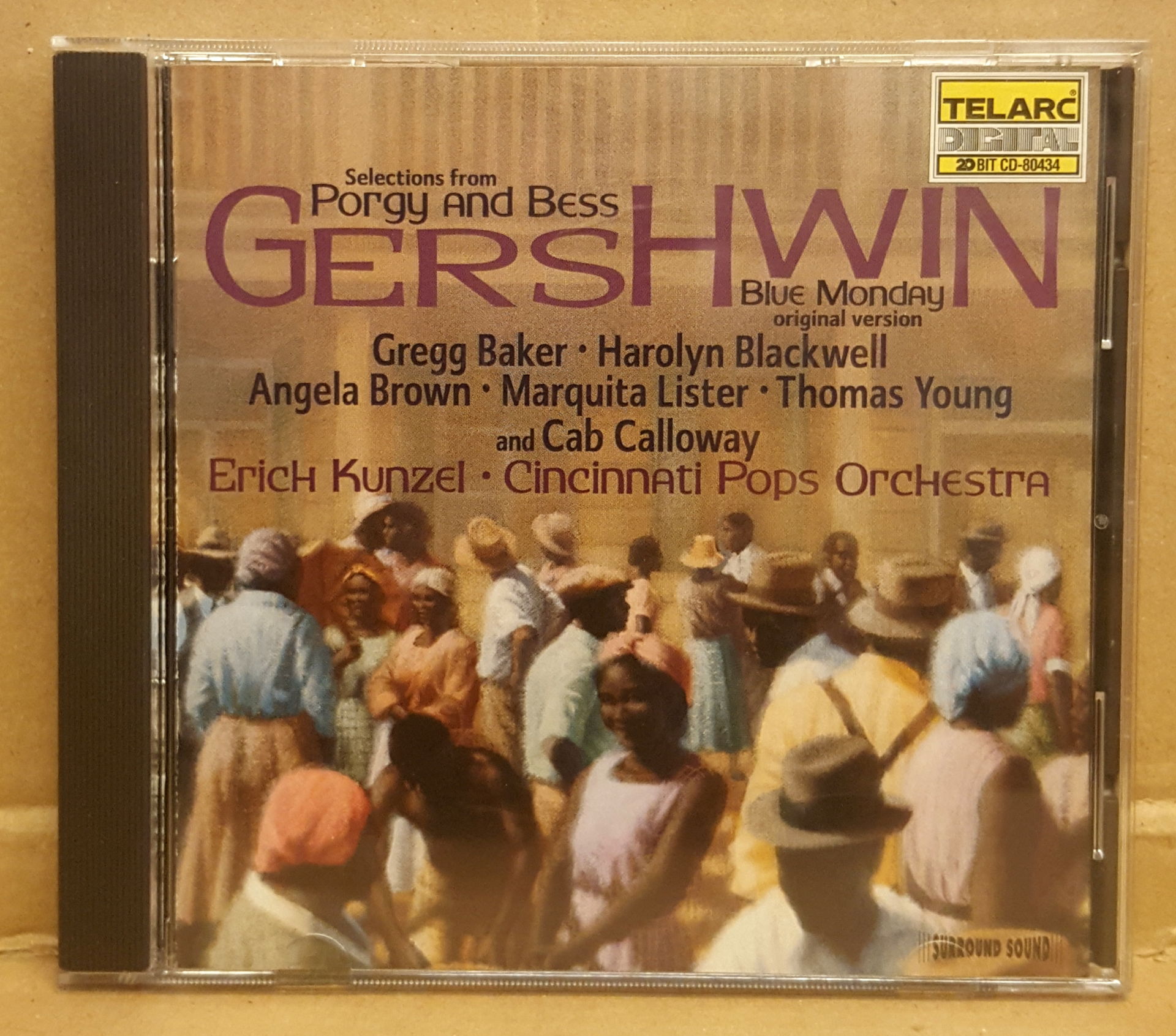 GEORGE GERSHWIN - SELECTIONS FROM PORGY AND BESS + BLUE MONDAY / CAB CALLOWAY , THOMAS YOUNG , ANGELA BROWN , GREGG BAKER , HAROLYN BLACKWELL / ERICK KUNZEL & CINCINNATI POP ORCHESTRA (1988) - CD 2.EL