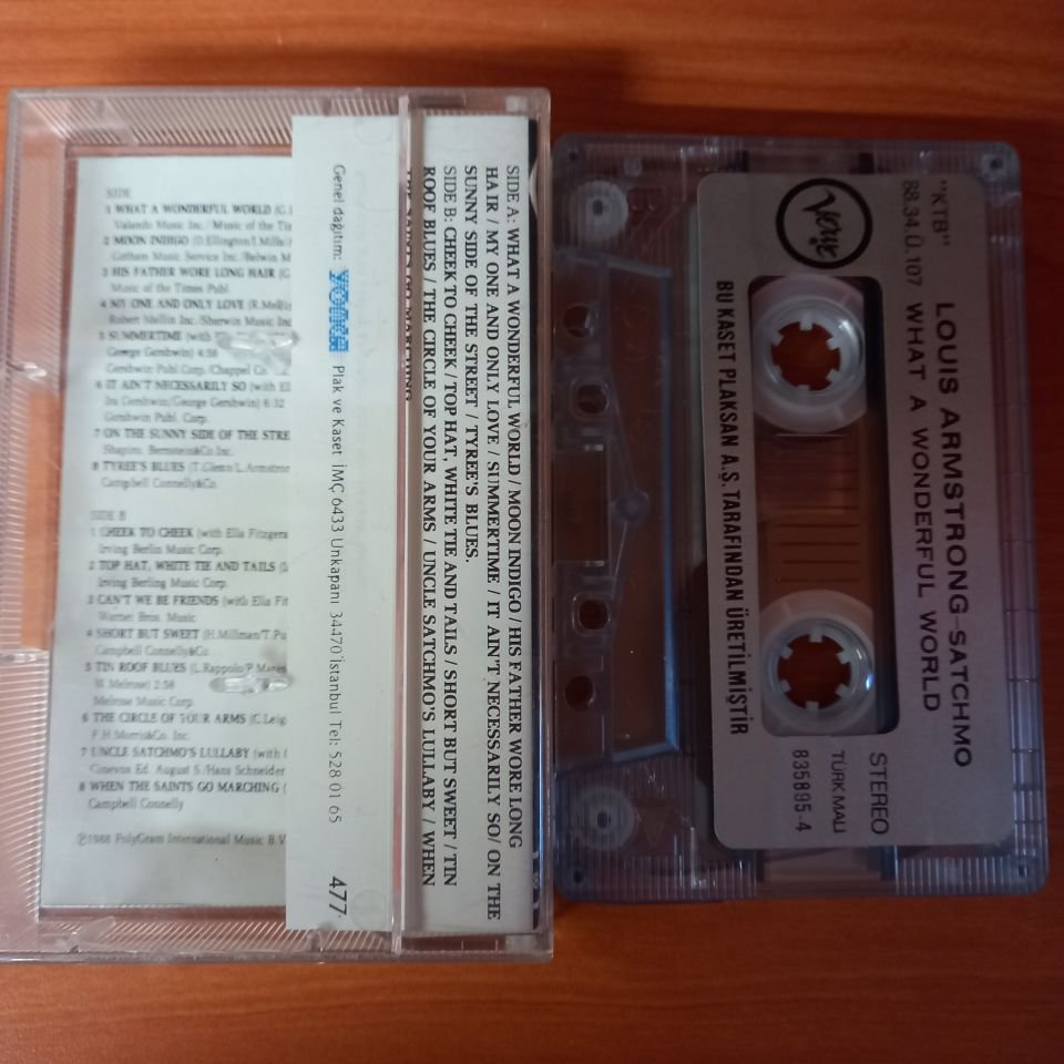 LOUIS ARMSTRONG - SATCHMO / WHAT A WONDERFUL WORLD (1988) - KASET 2.EL