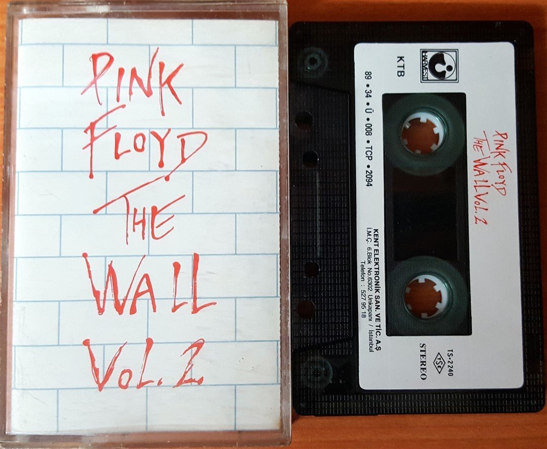 PINK FLOYD - THE WALL VOL 2 (1989) KENT CASSETTE MADE IN TURKEY ''USED'' PAPER LABEL