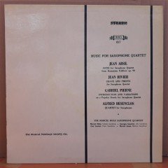 MUSIC FOR SAXOPHONE QUARTET, ABSIL, RIVIER, PIERNE, DESENCLOS - PLAK 2.EL