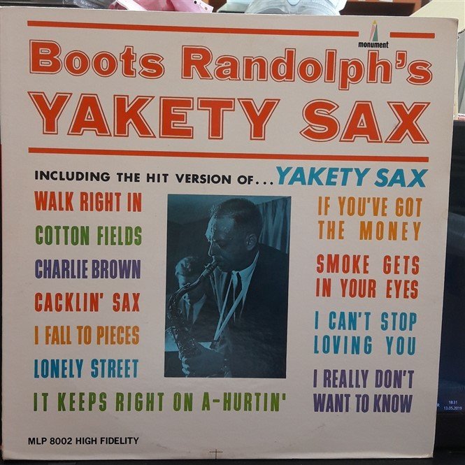 BOOTS RANDOLPH - YAKETY SAX - PLAK 2.EL
