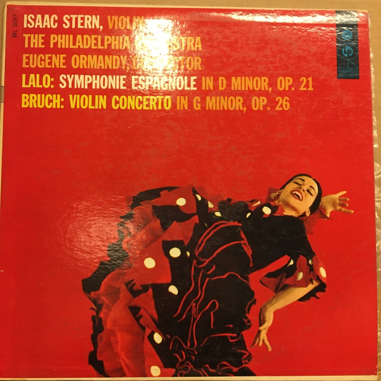 LALO SYM. ESPAGNOLE, BRUCH VIOLIN CONCERTO, ISAAC STERN, ORMANDY 1956 2.EL PLAK