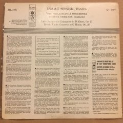 LALO SYM. ESPAGNOLE, BRUCH VIOLIN CONCERTO, ISAAC STERN, ORMANDY 1956 2.EL PLAK