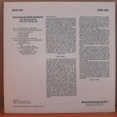 TWO ENGLISH OBOE QUINTETS, ARNOLD BAX, ARTHUR BLISS - PLAK 2.EL