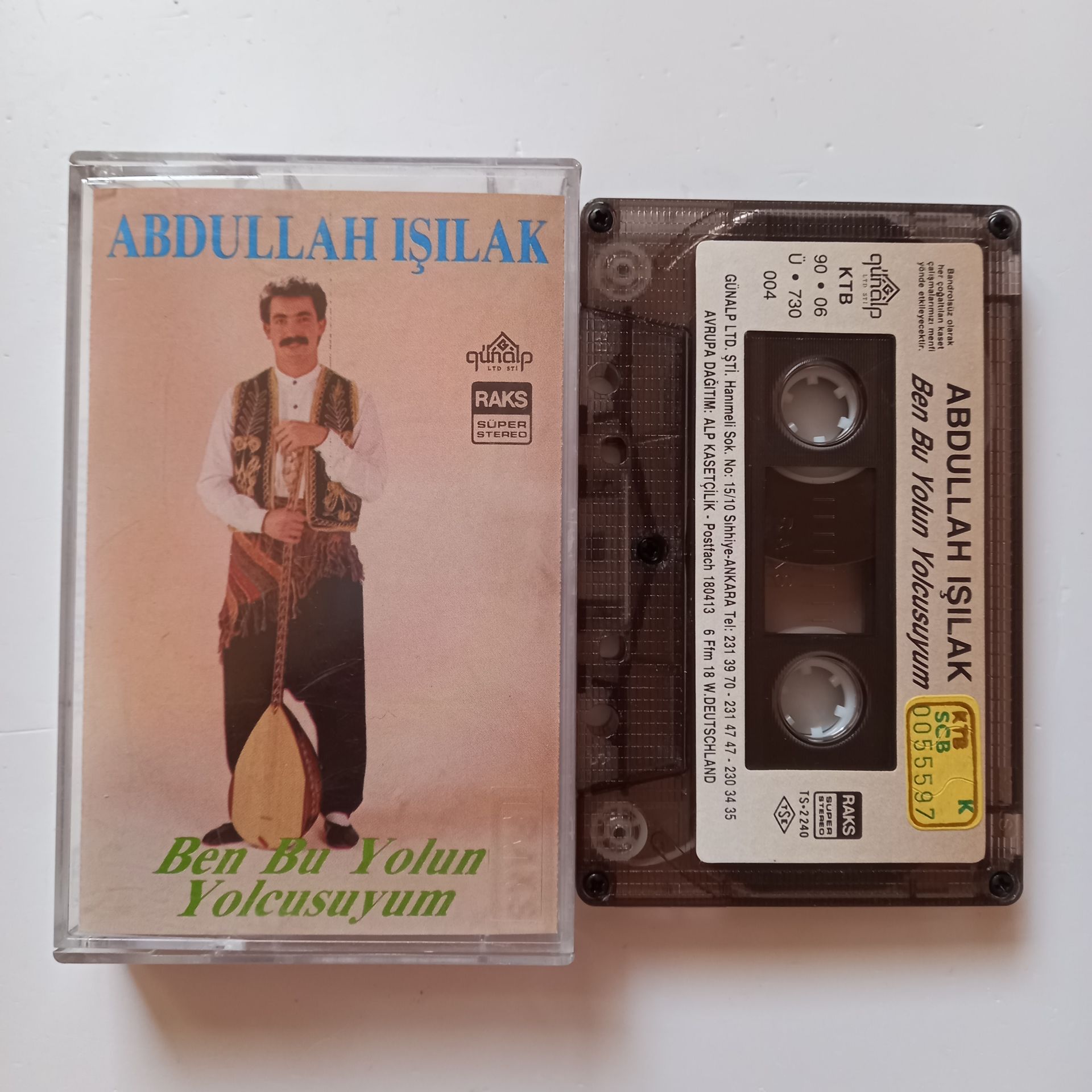 ABDULLAH IŞILAK - BEN BU YOLUN YOLCUSUYUM (1990) - KASET 2.EL