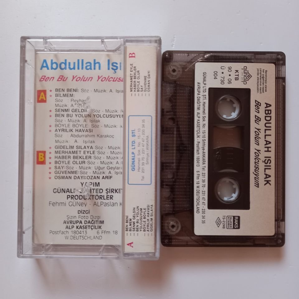 ABDULLAH IŞILAK - BEN BU YOLUN YOLCUSUYUM (1990) - KASET 2.EL