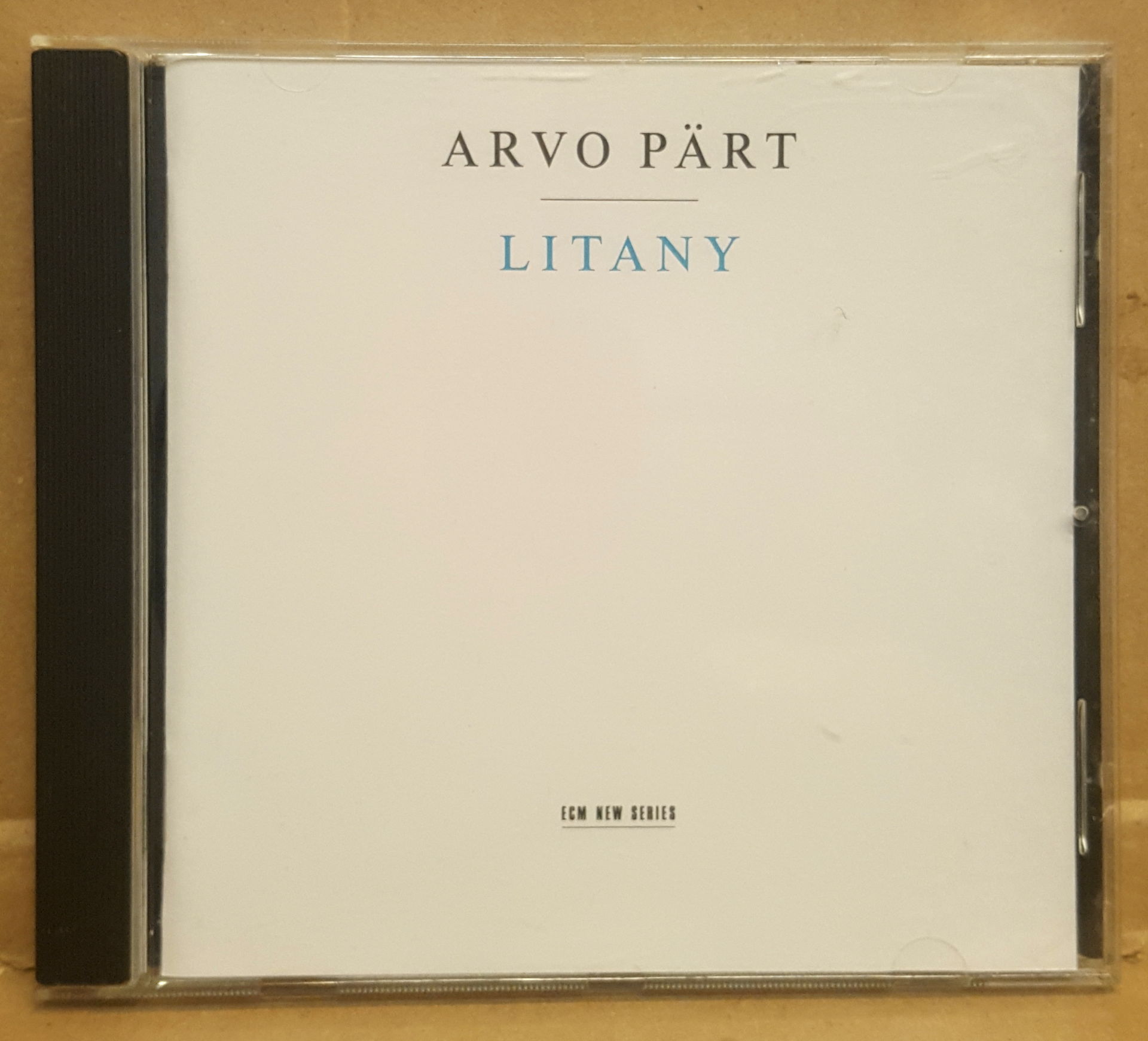 ARVO PART - LITANY (1996) - CD ECM NEW SERIES JEWEL CASE 2.EL