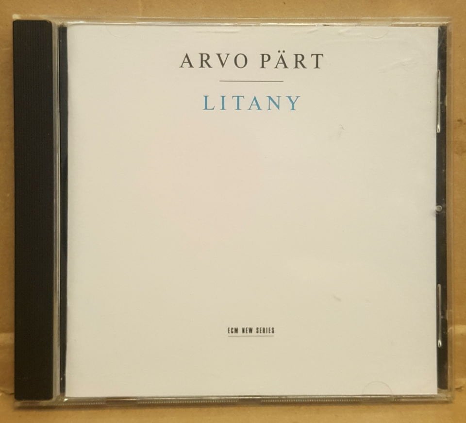 ARVO PART - LITANY (1996) - CD ECM NEW SERIES JEWEL CASE 2.EL
