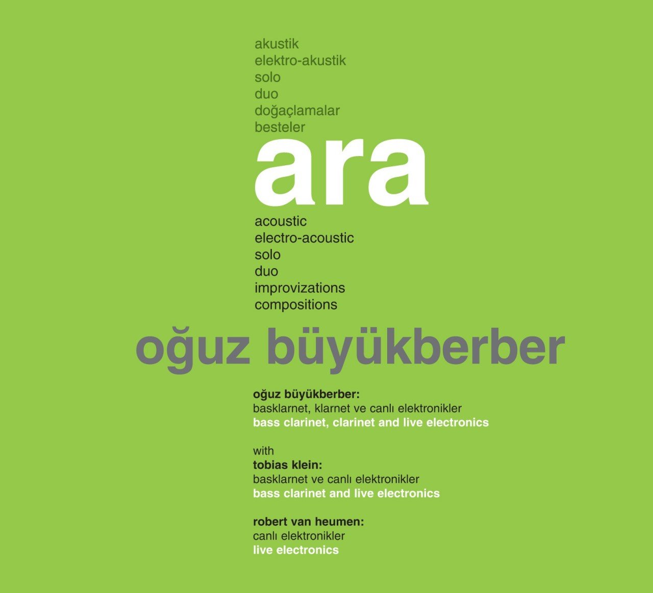 OĞUZ BÜYÜKBERBER - ARA (2009) - CD SIFIR