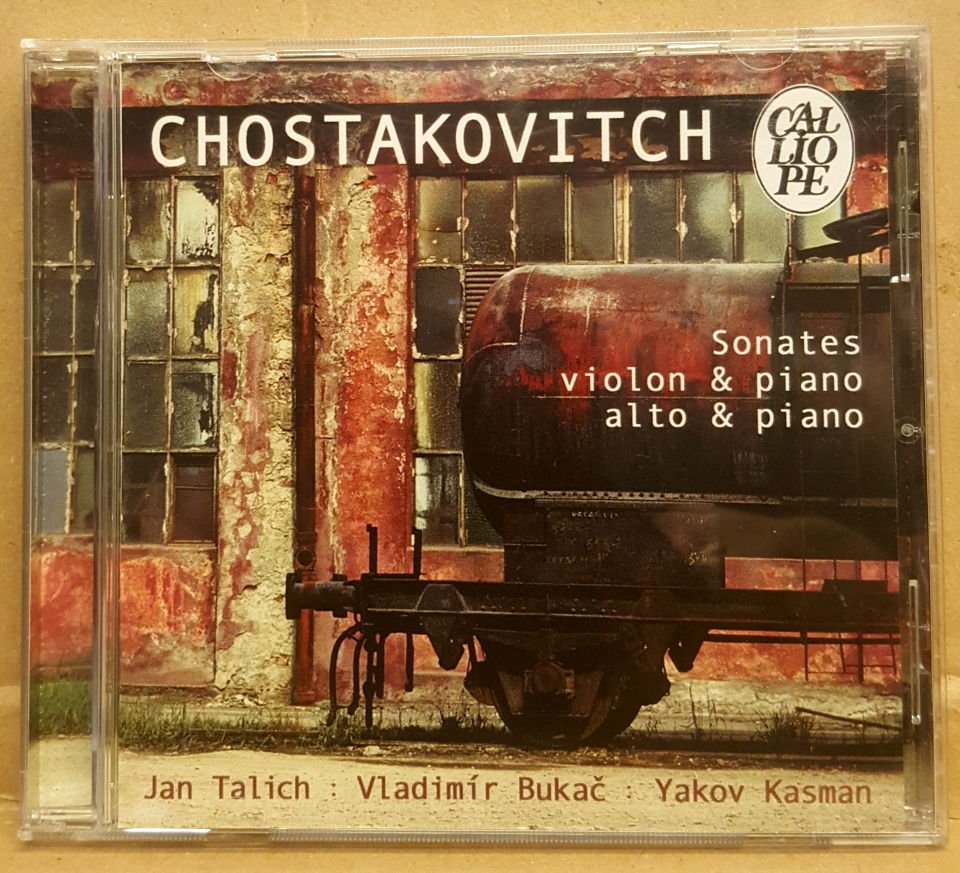 SHOSTAKOVICH - SONATES / VIOLIN & PIANO , ALTO & PIANO / JAN TALICH , VLADIMIR BUKAC , YAKOV KASMAN (2006) - CD JEWEL CASE 2.EL