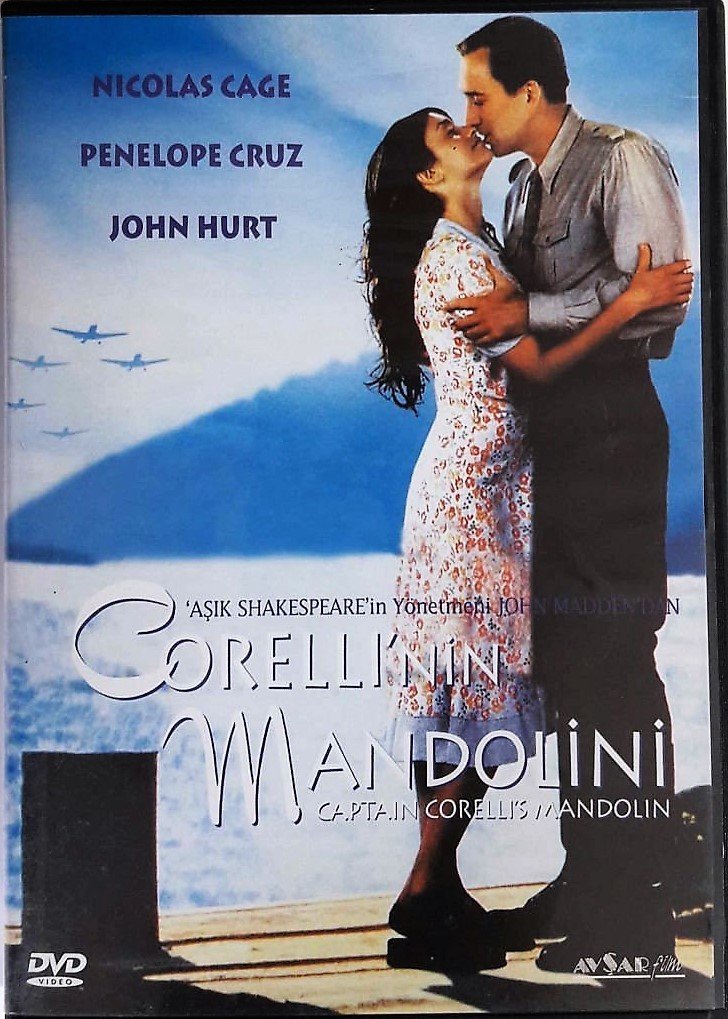 CORELLİ'NİN MANDOLİNİ - CAPTAIN CORELLI'S MANDOLIN - NICOLAS CAGE - PENÉLOPE CRUZ - JOHN MADDEN - DVD 2.EL