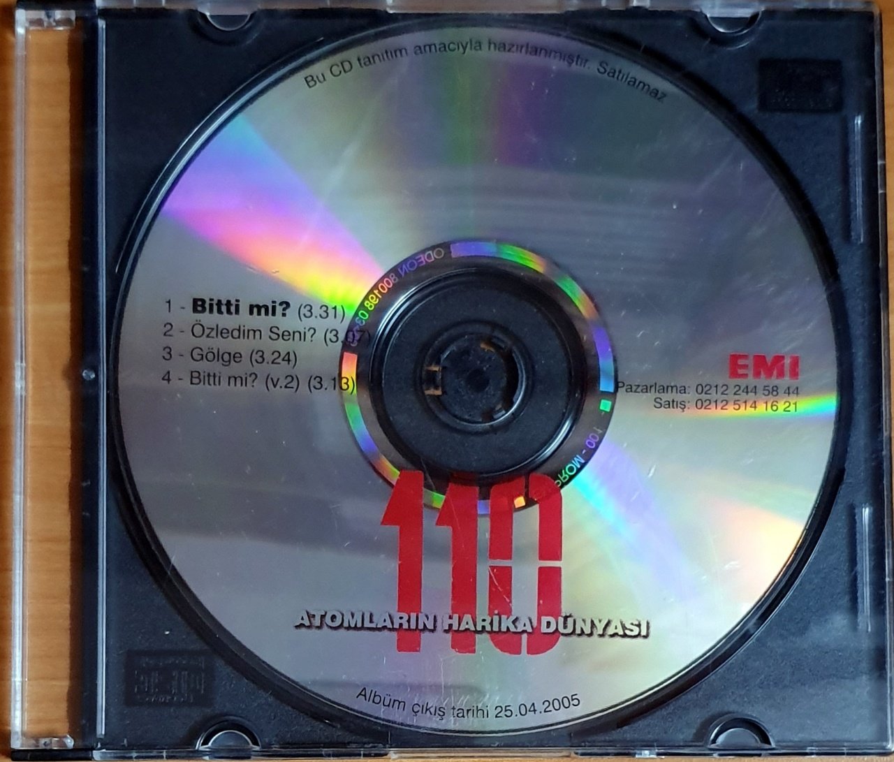 110 - BİTTİ Mİ? - CD PROMO SINGLE 2.EL