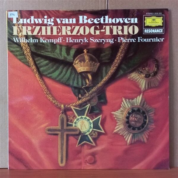 LUDWIG VAN BEETHOVEN, HENRYK SZERYNG · WILHELM KEMPFF · PIERRE FOURNIER – ERZHERZOG-TRIO - LP 2.EL PLAK
